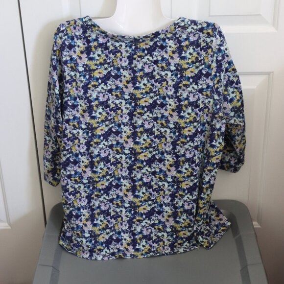 Coldwater Creek 3/4 Sleeve Scoop Neck Loose Fit Cotton Shirt Size XL - Picture 11 of 12